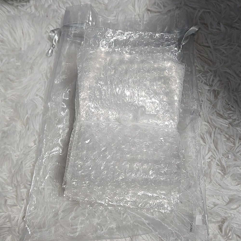 Organza Bigger Gift 1 Bag with 20 Bubble Bag Bundle Supplies Mail